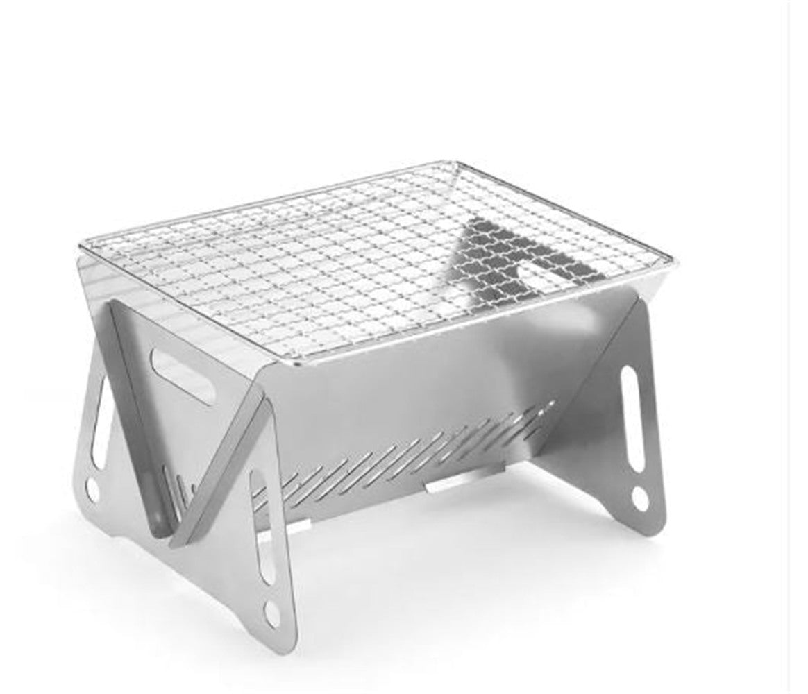 NMshop Folding Stainless Steel Camping Grill – view 2