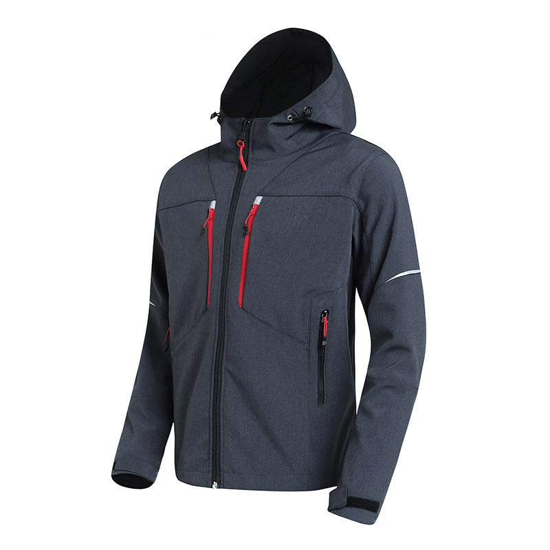NMshop men's softshell hooded jacket – view 2