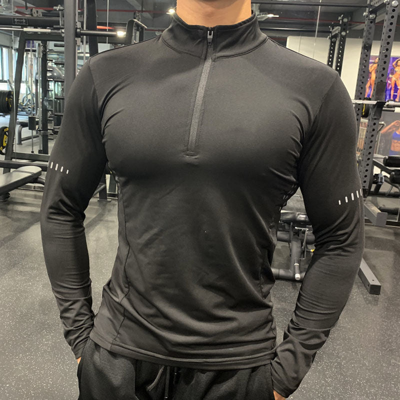 NMshop men's half-zip long sleeve training top – view 2