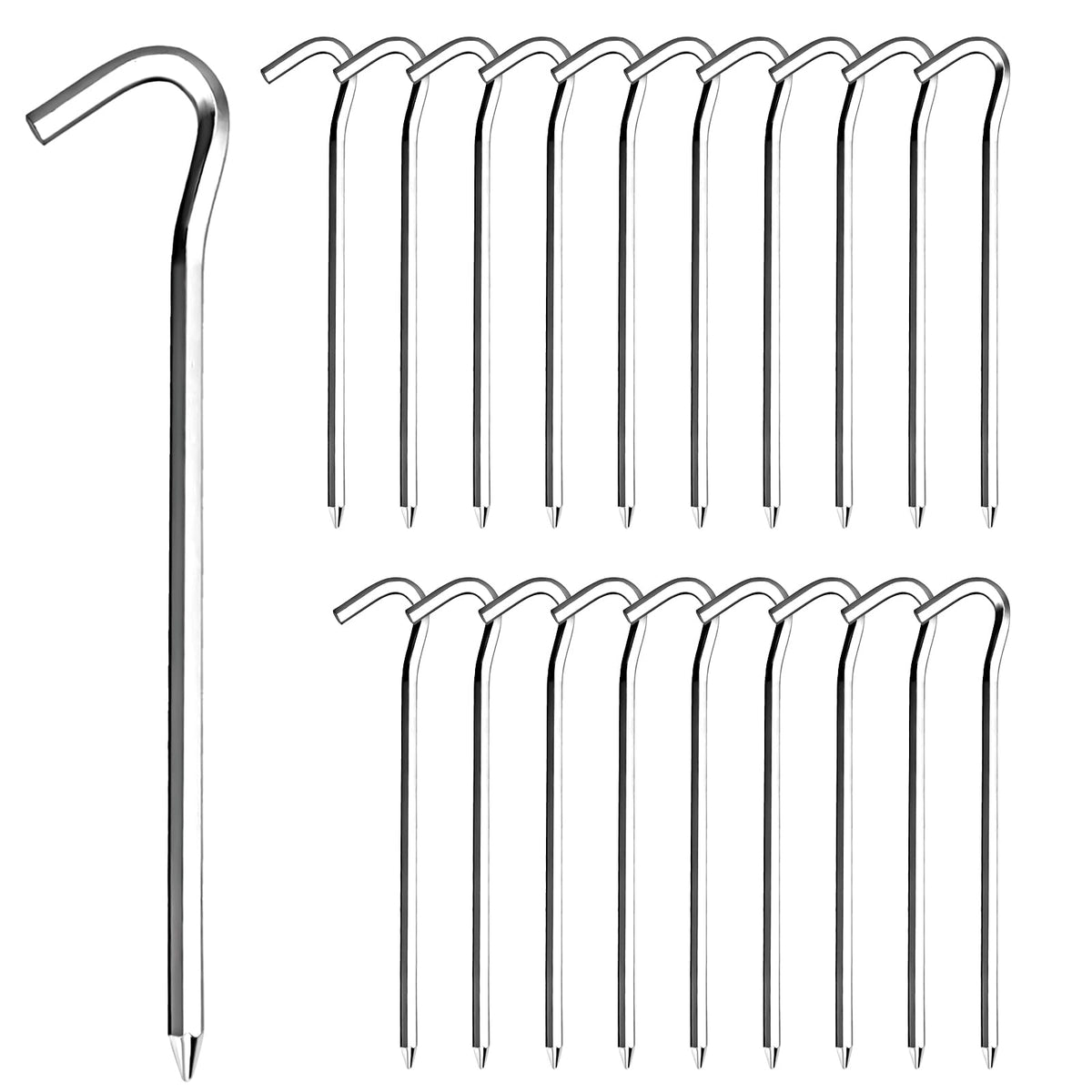 NMshop RITDVNI Aluminum Tent Stakes 18 cm