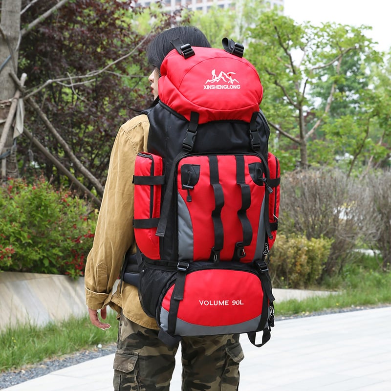 Mochila de trekking grande – Nailon repelente al agua