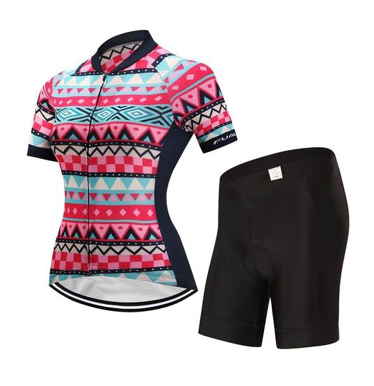Conjunto de ciclismo para mujer: maillot y culotte