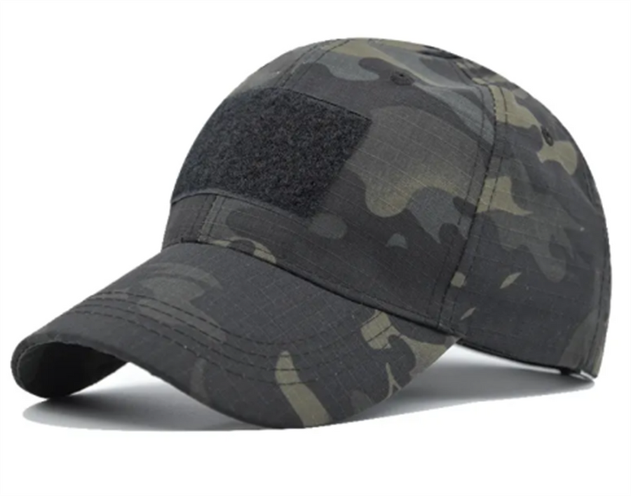Gorra táctica de béisbol con panel para parches