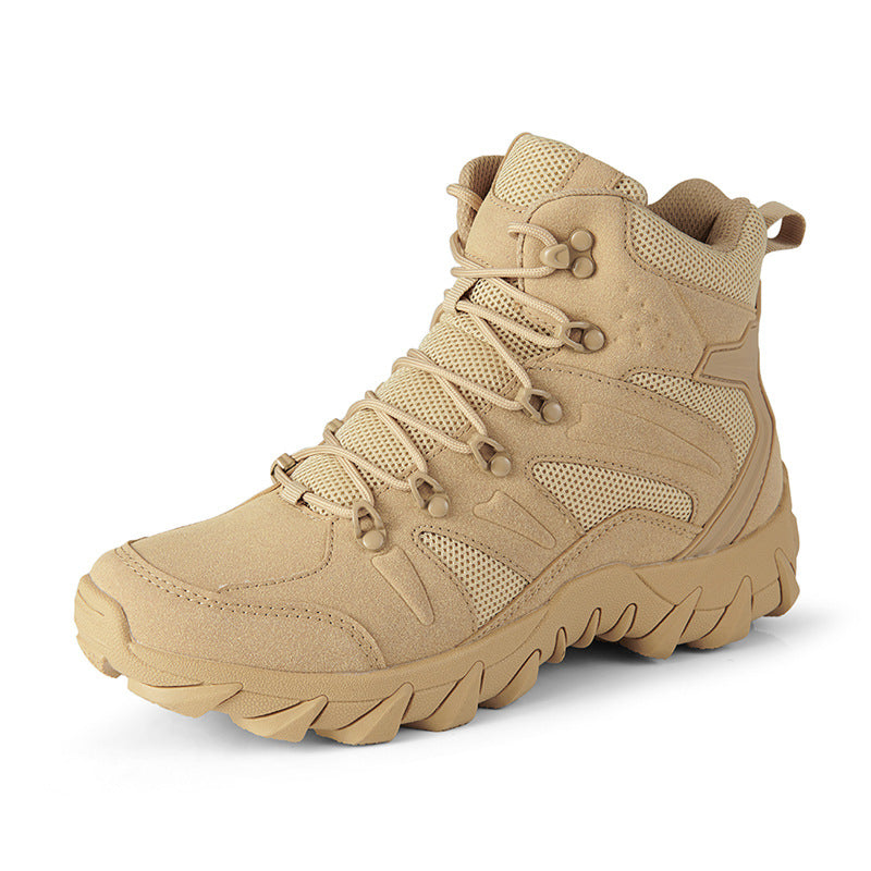 Men's High-Top Hiking Boots – Breathable & Non-Slip