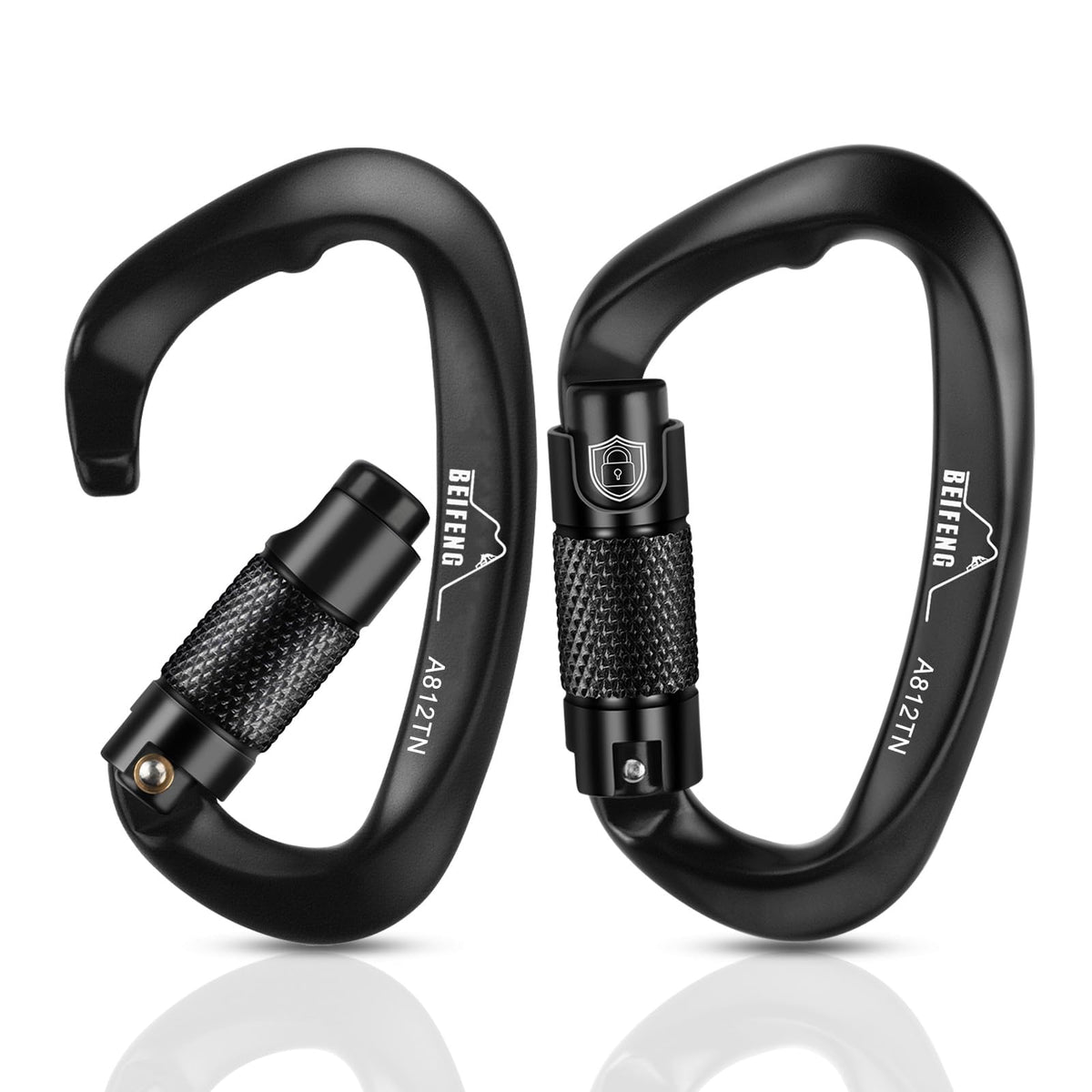 NMshop BEIFENG 25kN Auto-Locking Carabiners