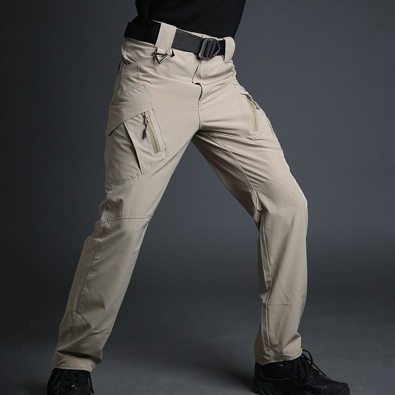 Pantalón cargo de senderismo hombre secado rápido – Caqui