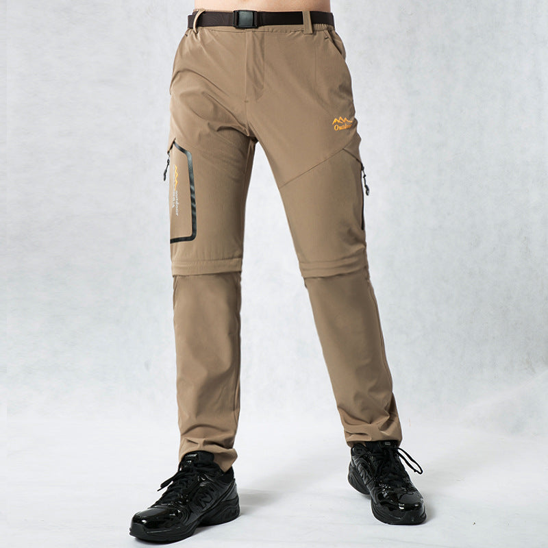 Men's Convertible Quick-Dry Hiking Pants – Zip-Off Legs