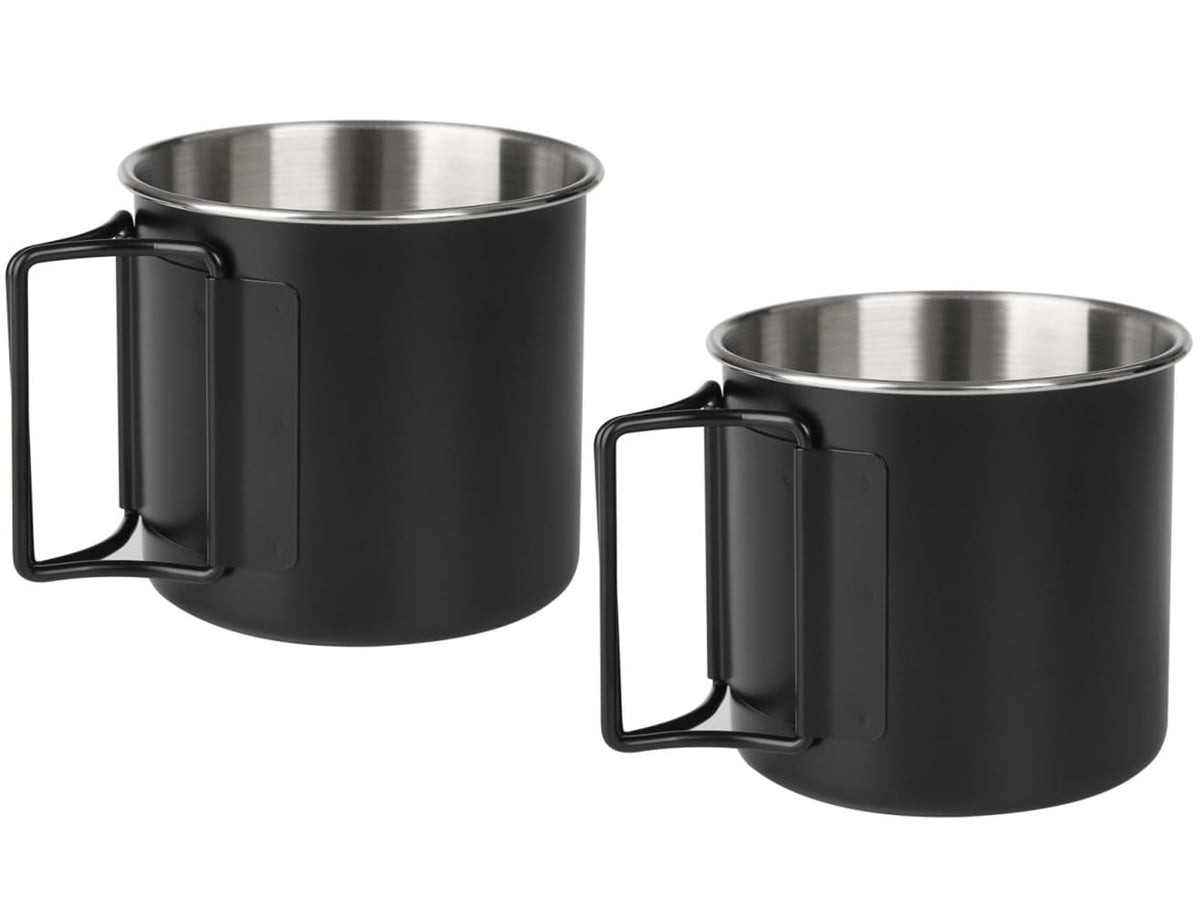 NMshop Wsaikis Stainless Steel Camping Mugs