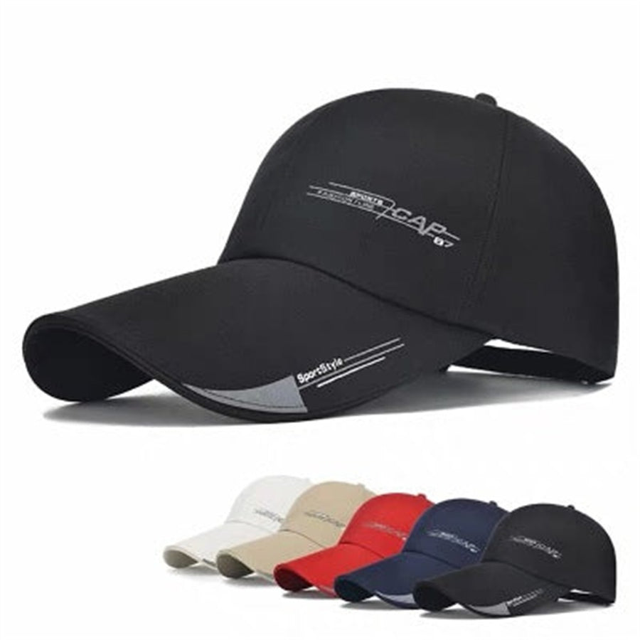 Gorra de béisbol de algodón con visera larga