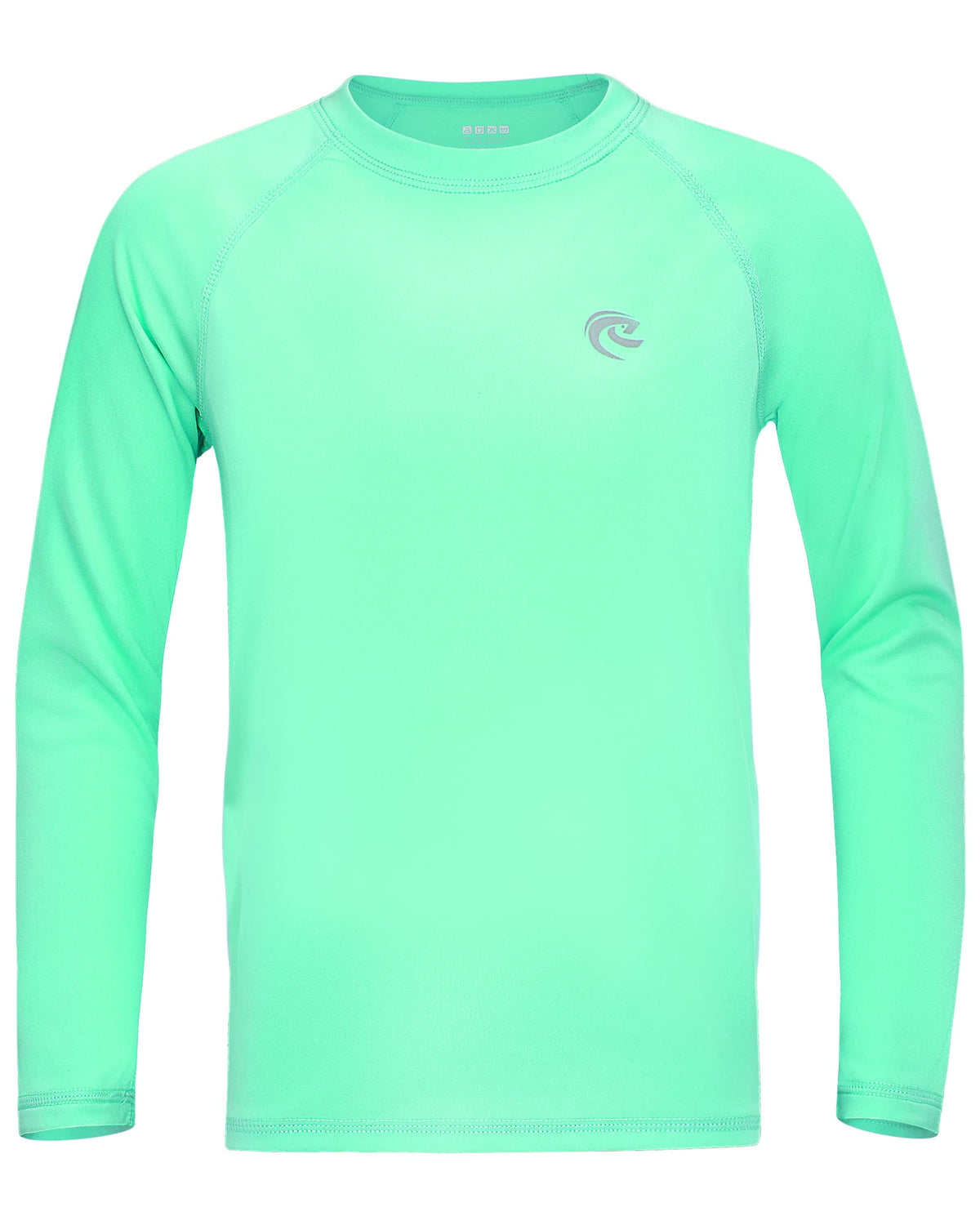NMshop boys' mint green UPF 50+ long sleeve sun shirt